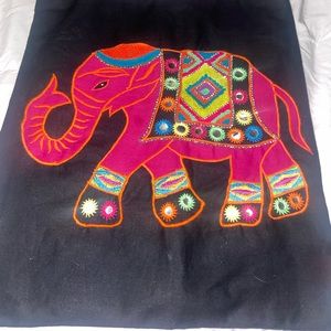 Vintage elephant tote bag